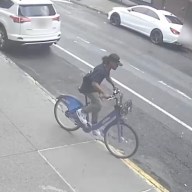 Brooklyn robbery suspect on Citi Bike