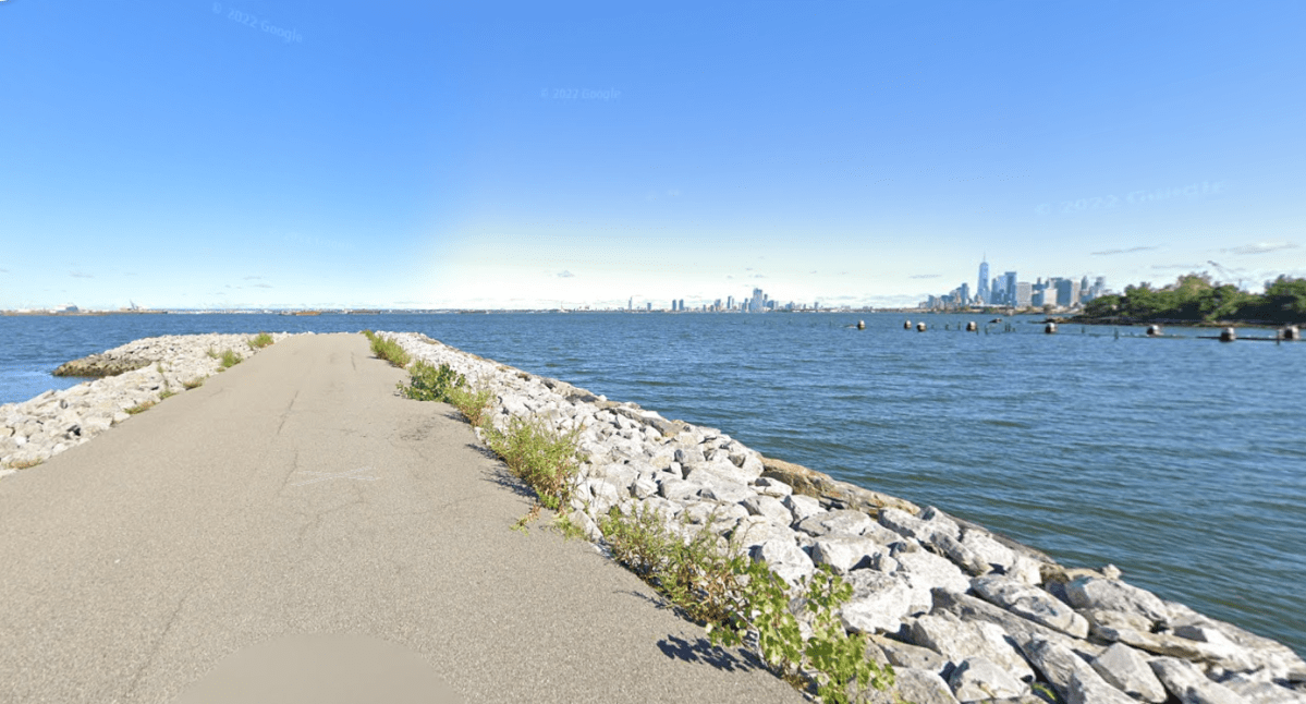 East River off the coast of Brooklyn