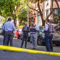 Police investigate scene where Harlem man was shot