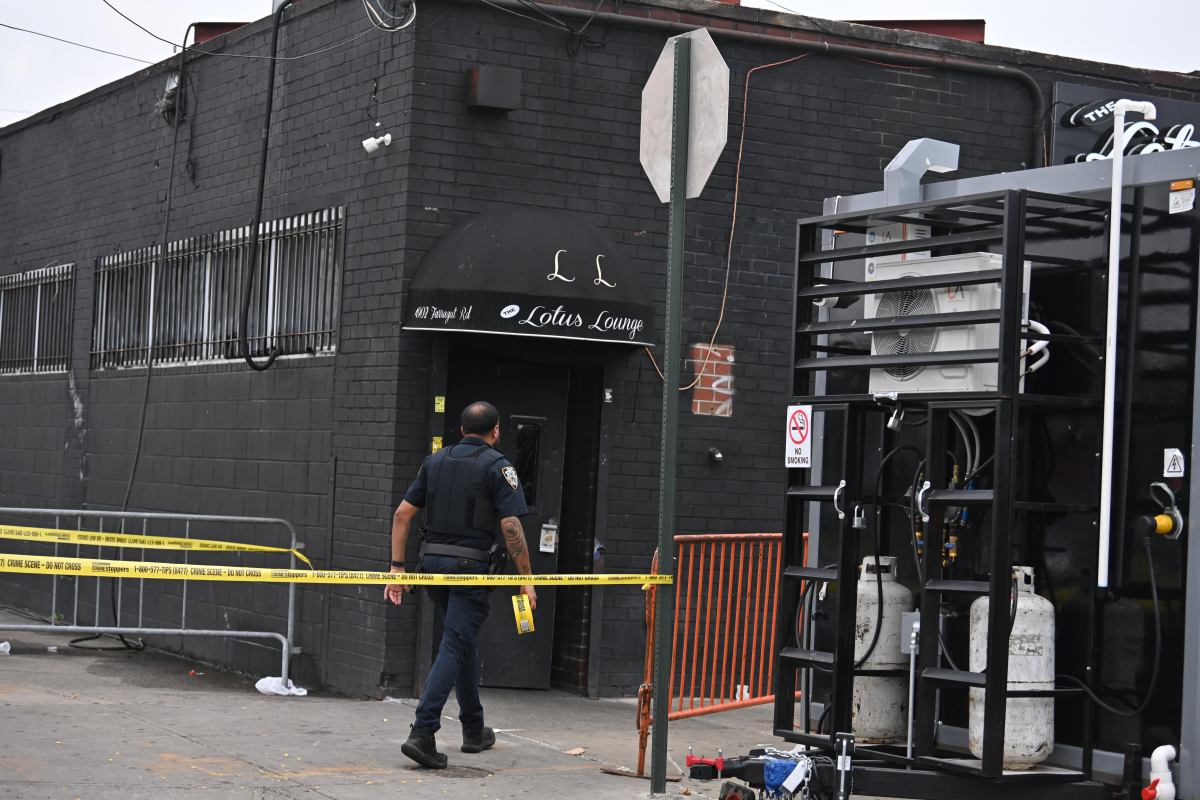 Police at Brooklyn nightclub where woman was shot