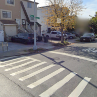 Staten Island houses at an intersection