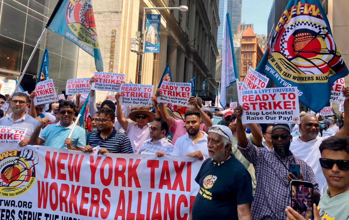 Uber and Lyft drivers are threatening a strike over continuing "lockouts" and antitrust action over a city deal meant to address it.