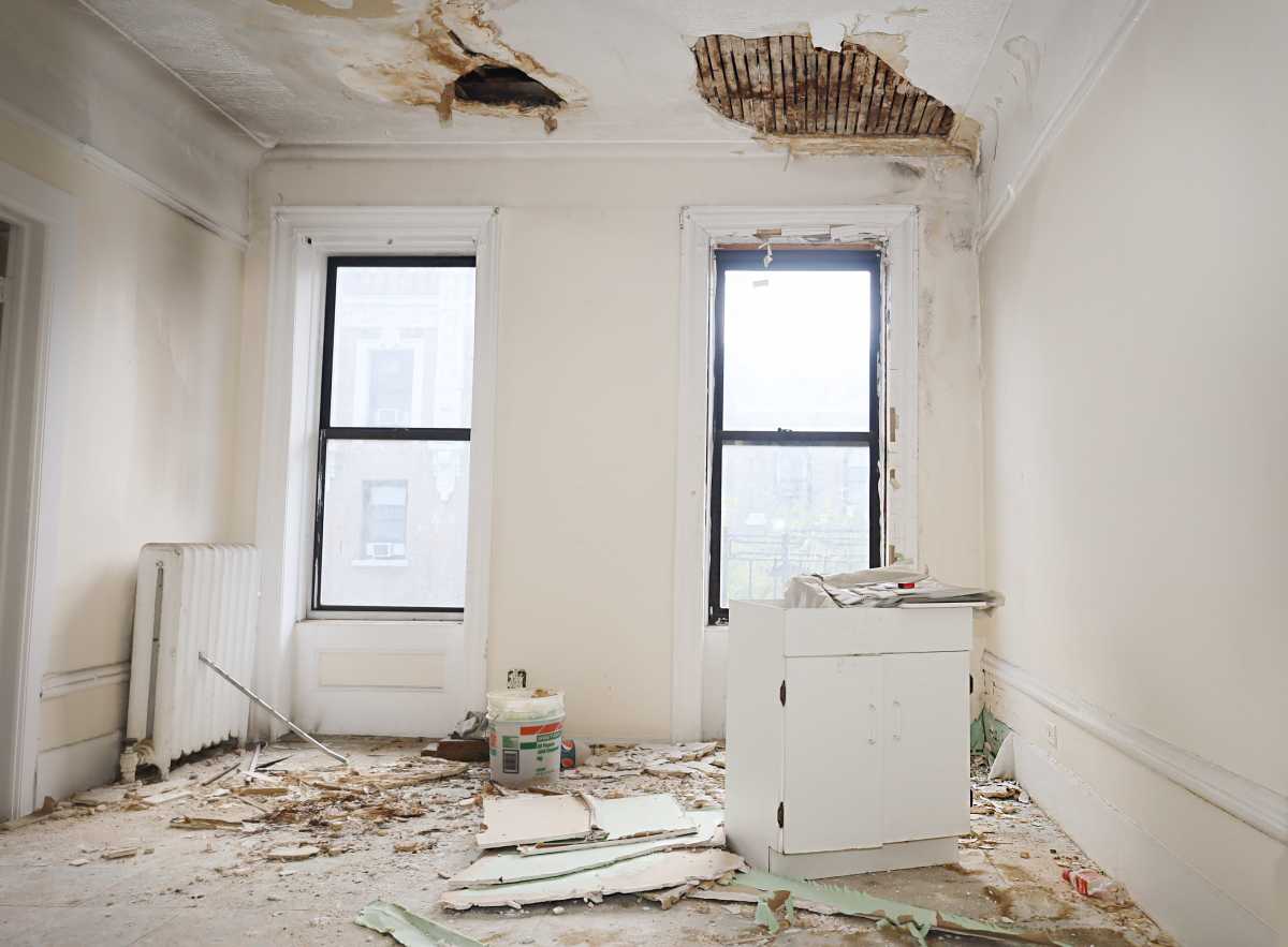 According to tenants, this apartment at 709 W. 170th St., has been in disrepair since 2007.