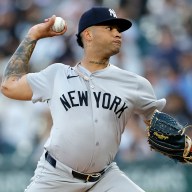 Luis Gil delivers a pitch Yankees rotation