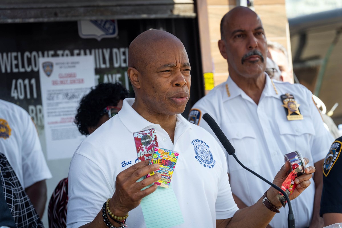 Mayor Adams with NYC Sheriff Miranda