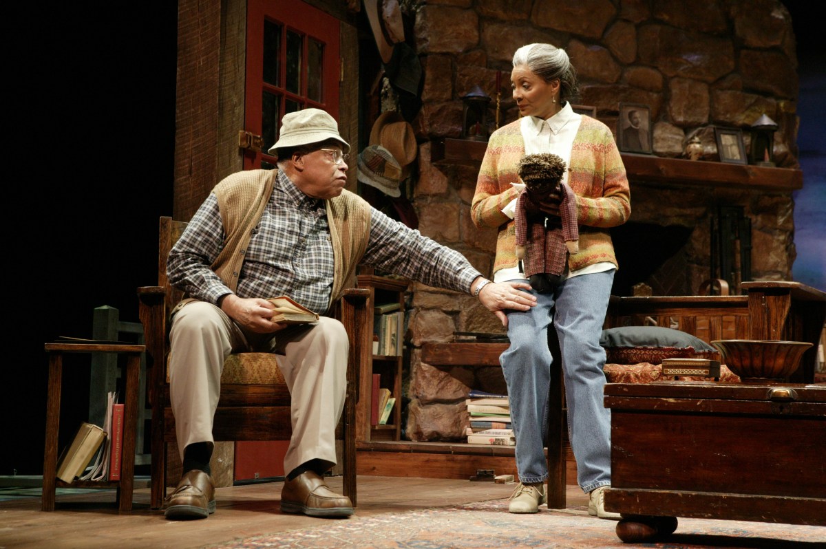 James Earl Jones (l) in On Golden Pond.