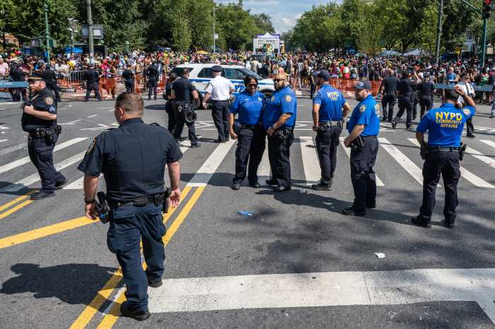 Police at road