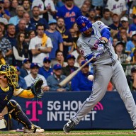 JD Martinez 2 RBI single Game 1 Wild Card Mets Brewers