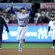 Freddie Freeman home run Game 3 Yankees Dodgers World Series