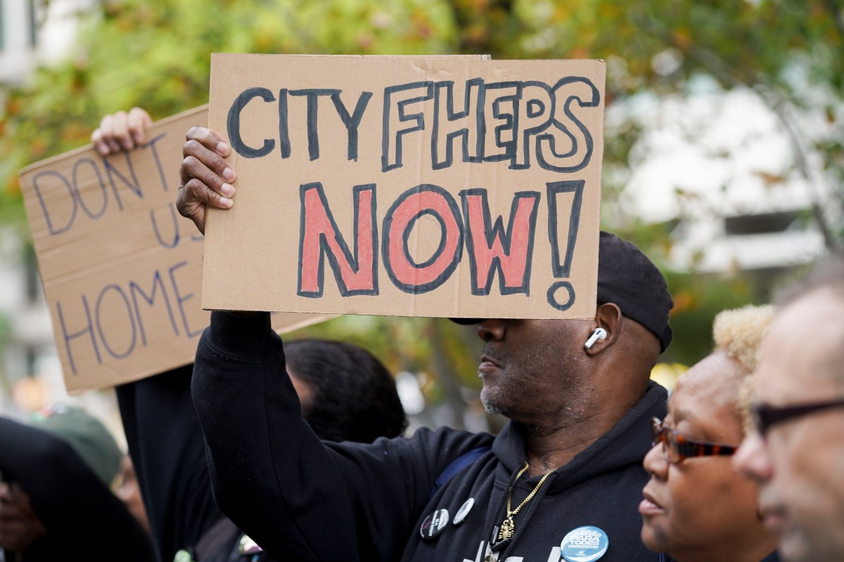 City Council rally on CityFHEPS expansion lawsuit