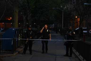 Police at crime scene