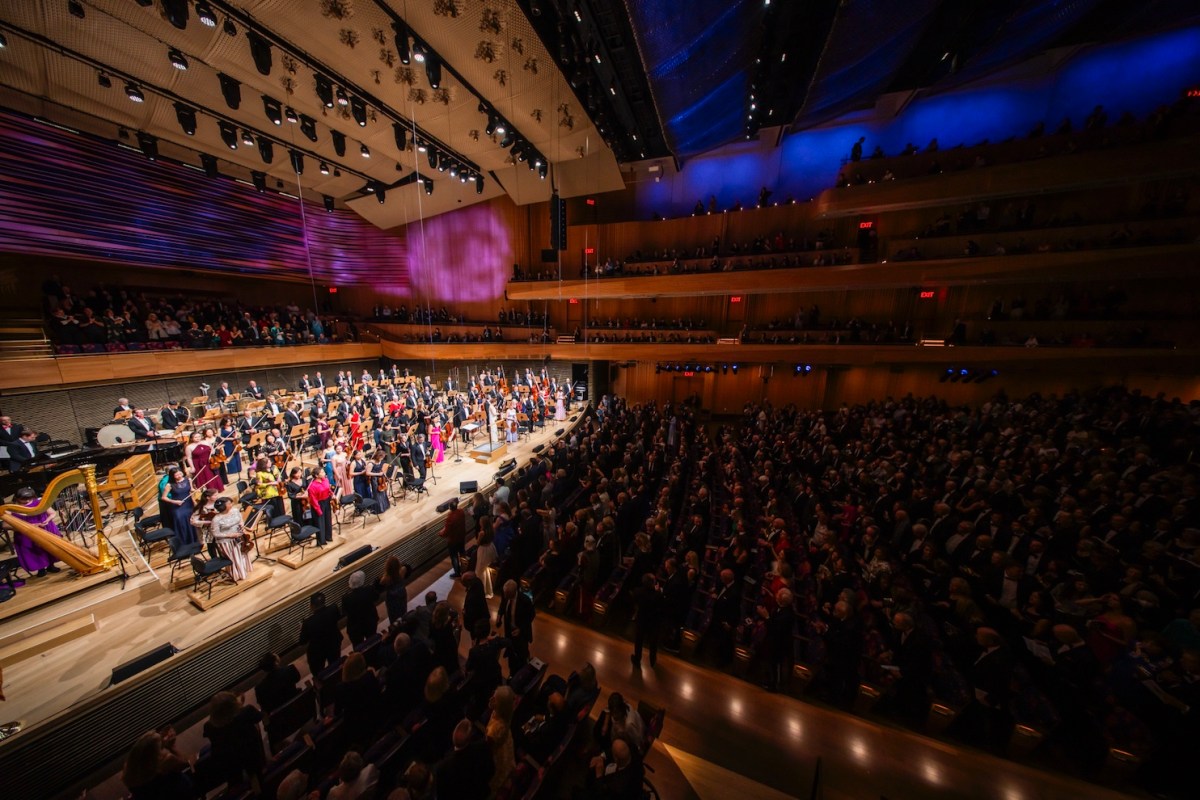 Luxurious harmony: New York Philharmonic Gala offers a night to remember 2 The crowd at David Geffen Hall for the New York Philharmonic Gala on Sept. 24, 2024.
