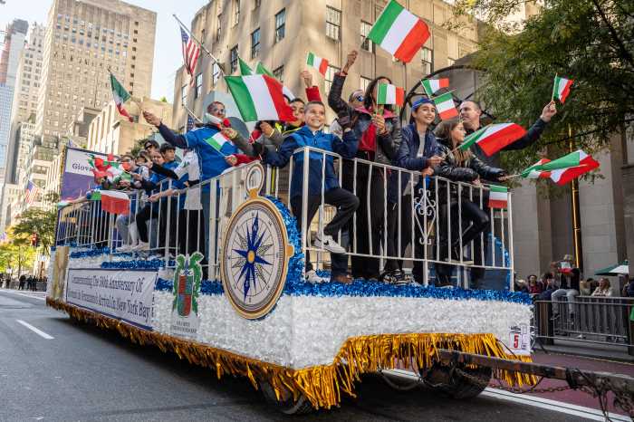 Scene from a past Columbus Day Parade
