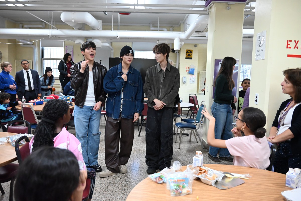 NYPD teams up with Big Ocean, K-Pop first hard-of-hearing act for surprise visit to Bronx school for deaf children 2 Big Ocean surprised students at St. Joseph's School for the deaf