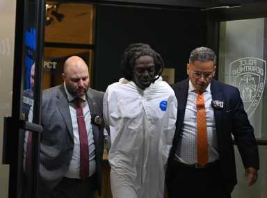 Kerry Lewis, 46, faces charges of two first degree murder charges and 3rd degree in criminal possesion of a weapon in the double murder of two seniors.