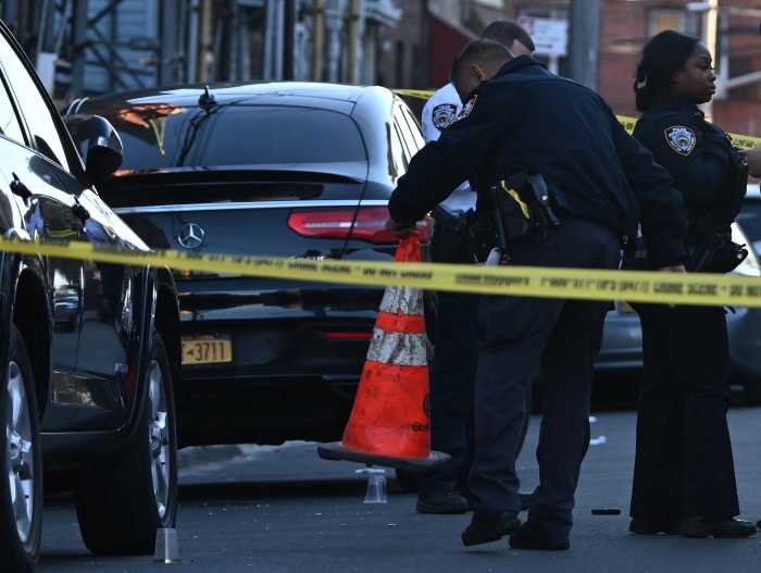 Gun recovered on street after shooting leaves man injured in Brooklyn 4 A handgun lays on the ground after a man was shot multiple times.