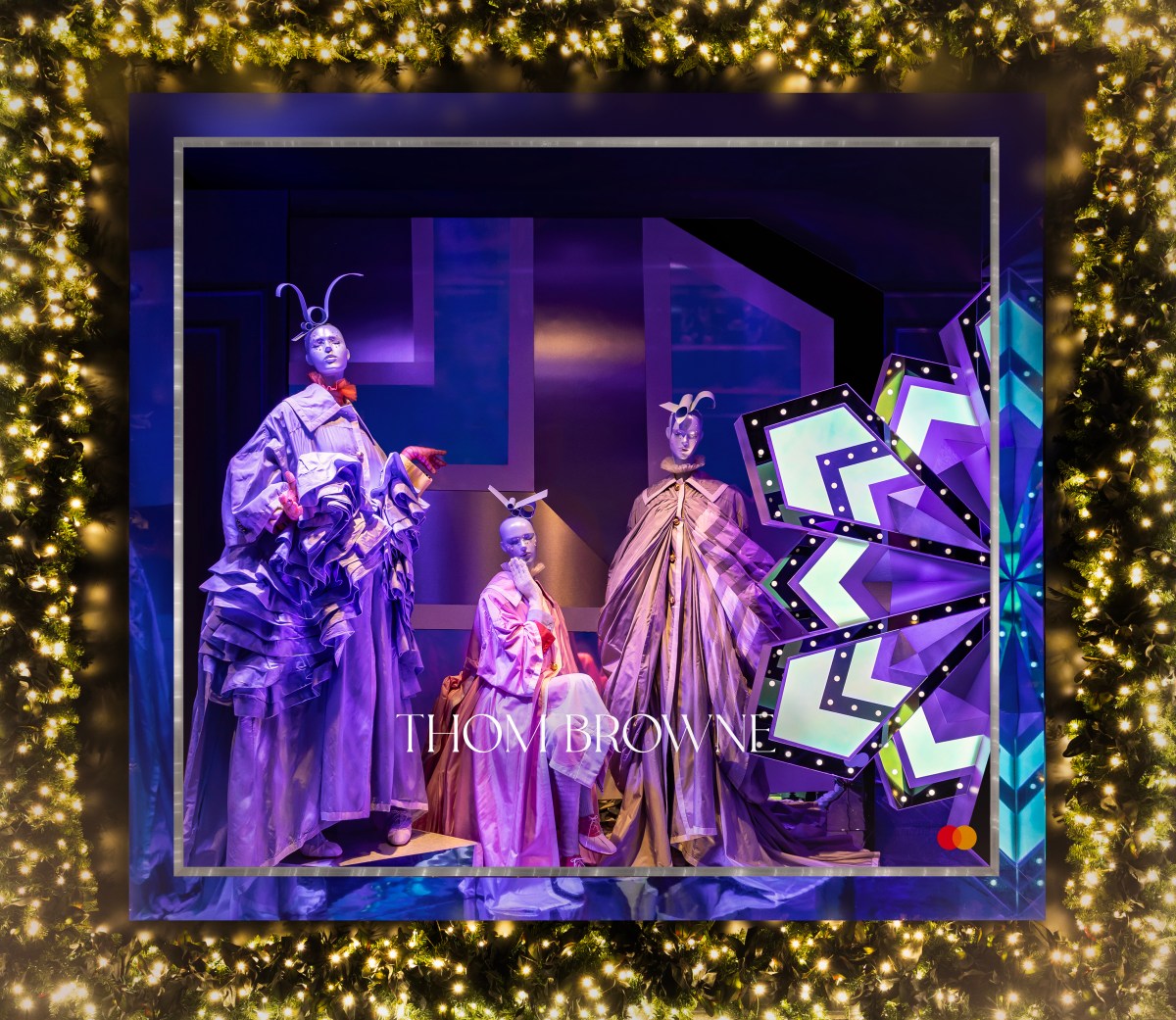 This holiday season’s Saks window display celebrates a century with style 10 Saks 2024 Holiday Windows Thom Browne