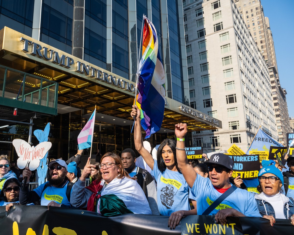 New Yorkers declare they 'won't back down' from opposing President-elect Trump at Manhattan march 6