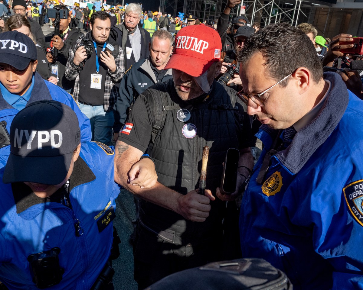 New Yorkers declare they 'won't back down' from opposing President-elect Trump at Manhattan march 8