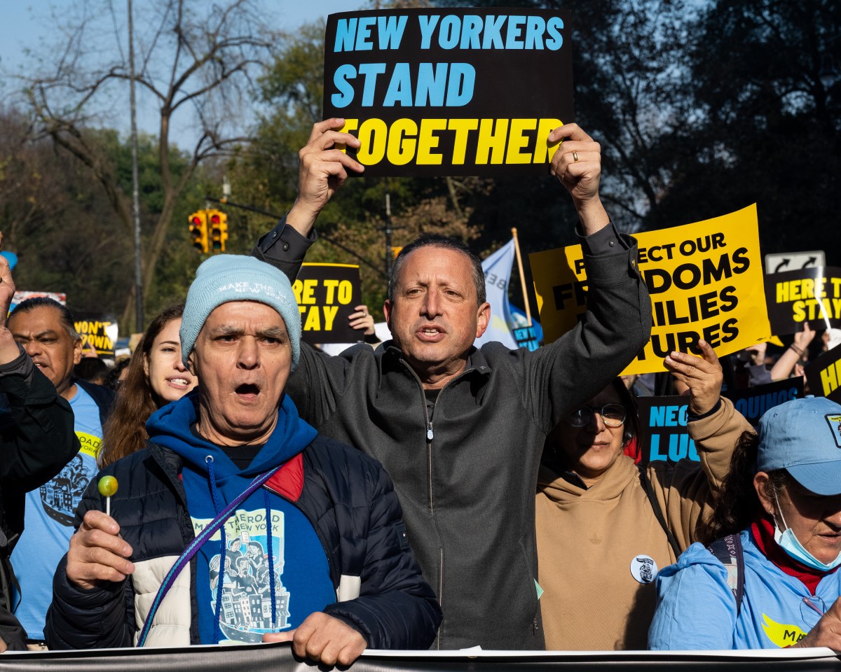 New Yorkers declare they 'won't back down' from opposing President-elect Trump at Manhattan march 5