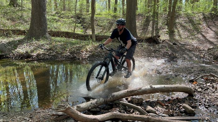 NYC DOT's annual bike count shows record cyclists over East Side bridges four years in a row 4 man on a bike in the woods