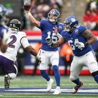 Tommy DeVito concussion Giants Ravens