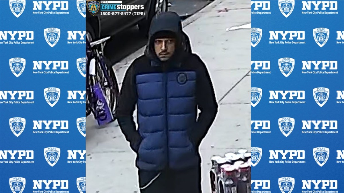 One of the suspects sought in the two robberies in East Harlem.