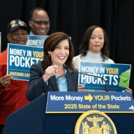 New Siena poll finds majority of New Yorkers prefer 'someone else' over Hochul in 2026 governor's race 4 Gov. Kathy Hochul after new poll
