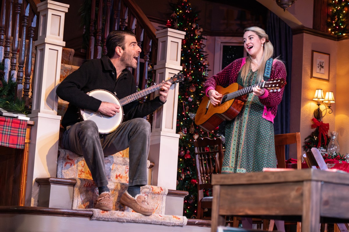 Review | ‘Cult of Love’ reconceives the family holiday show 2 Zachary Quinto and Shailene Woodley in "Cult of Love" on Broadway
