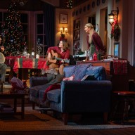 Zachary Quinto, Mare Winningham, Shailene Woodley and David Rasche in "Cult of Love" on Broadway.