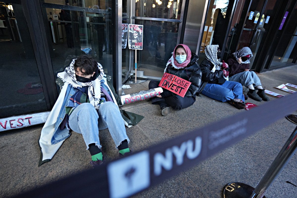 NYU students and professors cuffed after blocking library during latest pro-Palestine protest 2