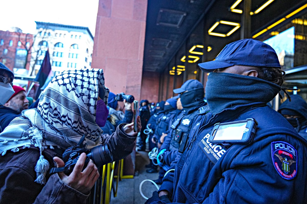 NYU students and professors cuffed after blocking library during latest pro-Palestine protest 5