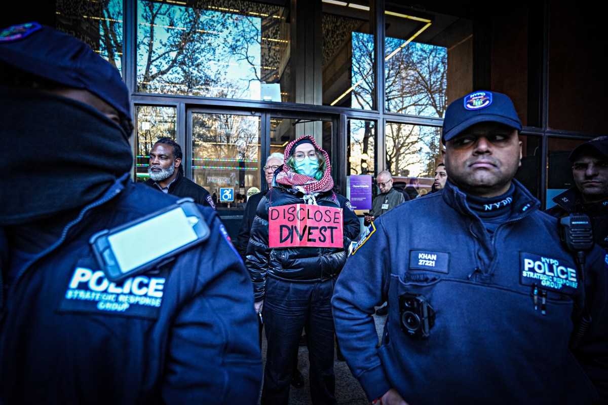 NYU students and professors cuffed after blocking library during latest pro-Palestine protest 8