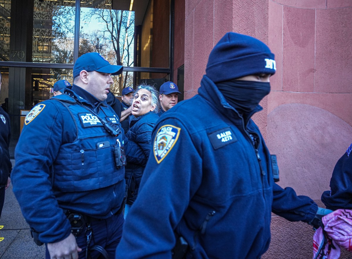 NYU students and professors cuffed after blocking library during latest pro-Palestine protest 6
