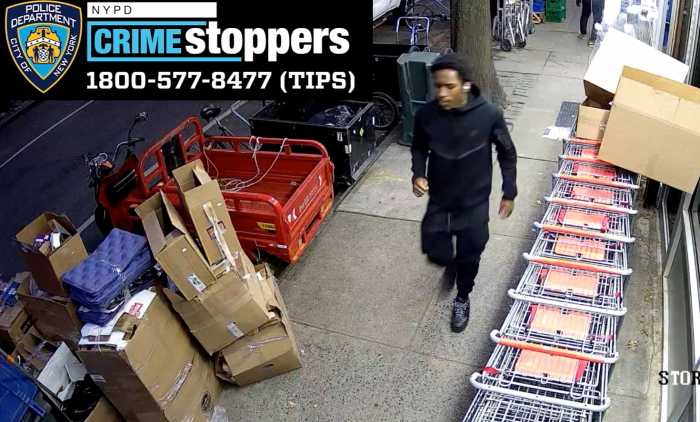 Brooklyn detectives need the public's help in finding the suspect who shot a teenager in a hail of bullets on Dec. 8, 2024.