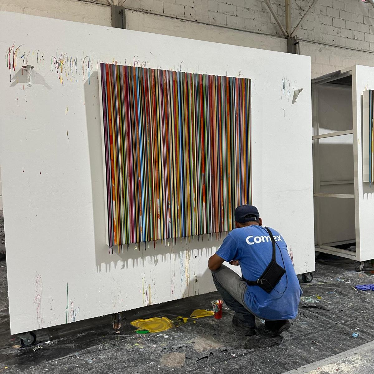 'Chromatic Resonance': Francisco Valverde’s bold vision at DTR Modern Gallery 2 Artist Francisco Valverde working on art