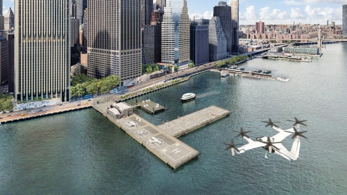 Downtown Manhattan Heliport to modernize with electric technology under new operator 1 rendering of Manhattan heliport