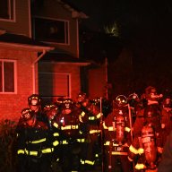 Firefighters battle Queens fire