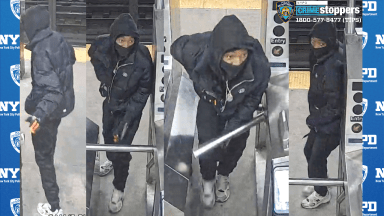 Police are hunting for two gun-wielding suspects who mugged a teen boy inside a Bronx subway station on Monday in the latest act of crime in the bowels of the Big Apple.