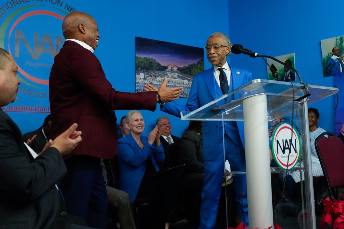 NYC Dems blast Adams for attending Trump inauguration, accuse him of seeking favor for a pardon 2 Mayor Adams with Rev. Al Sharpton