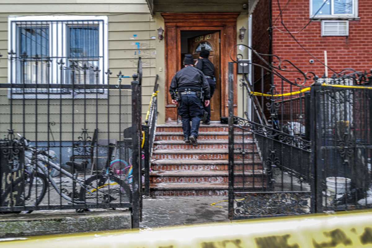 Police at crime scene