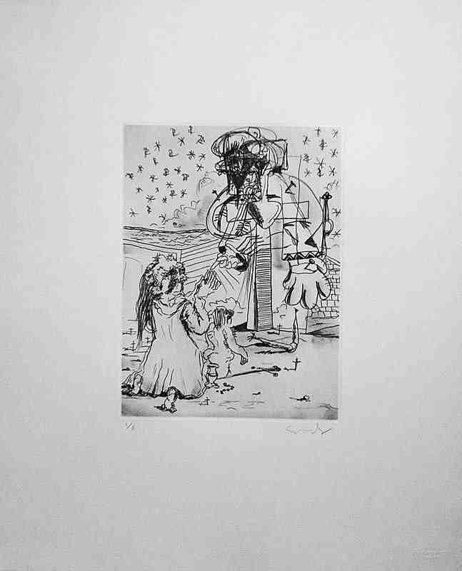 The chaos and control of George Condo: A master of madness and meaning 3 "Christ Healing the Lepers," by George Condo, 1991.