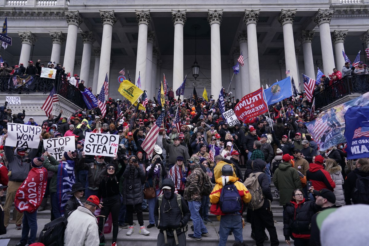 Jan. 6 protesters at the U.S. Capitol