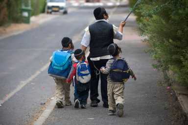 "A group of jewish boys going home from school, see my other pics of Israel:"