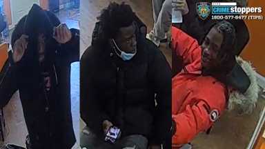 The NYPD say they are on the hunt for three youths who shot a teen boy in a caught-on-camera afternoon Queens ambush last month.