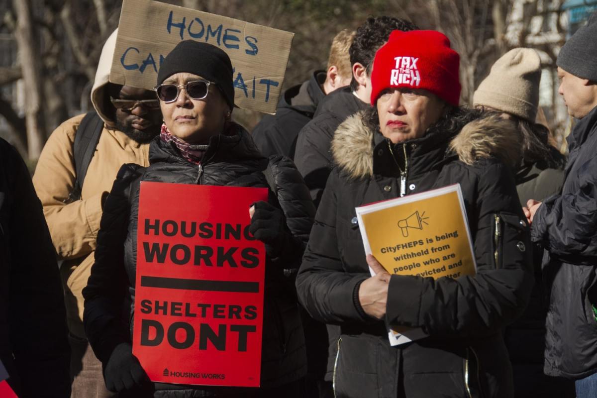 Housing advocates rally against Mayor Adams' block of CityFHEPS housing voucher reforms as legal battle intensifies 2