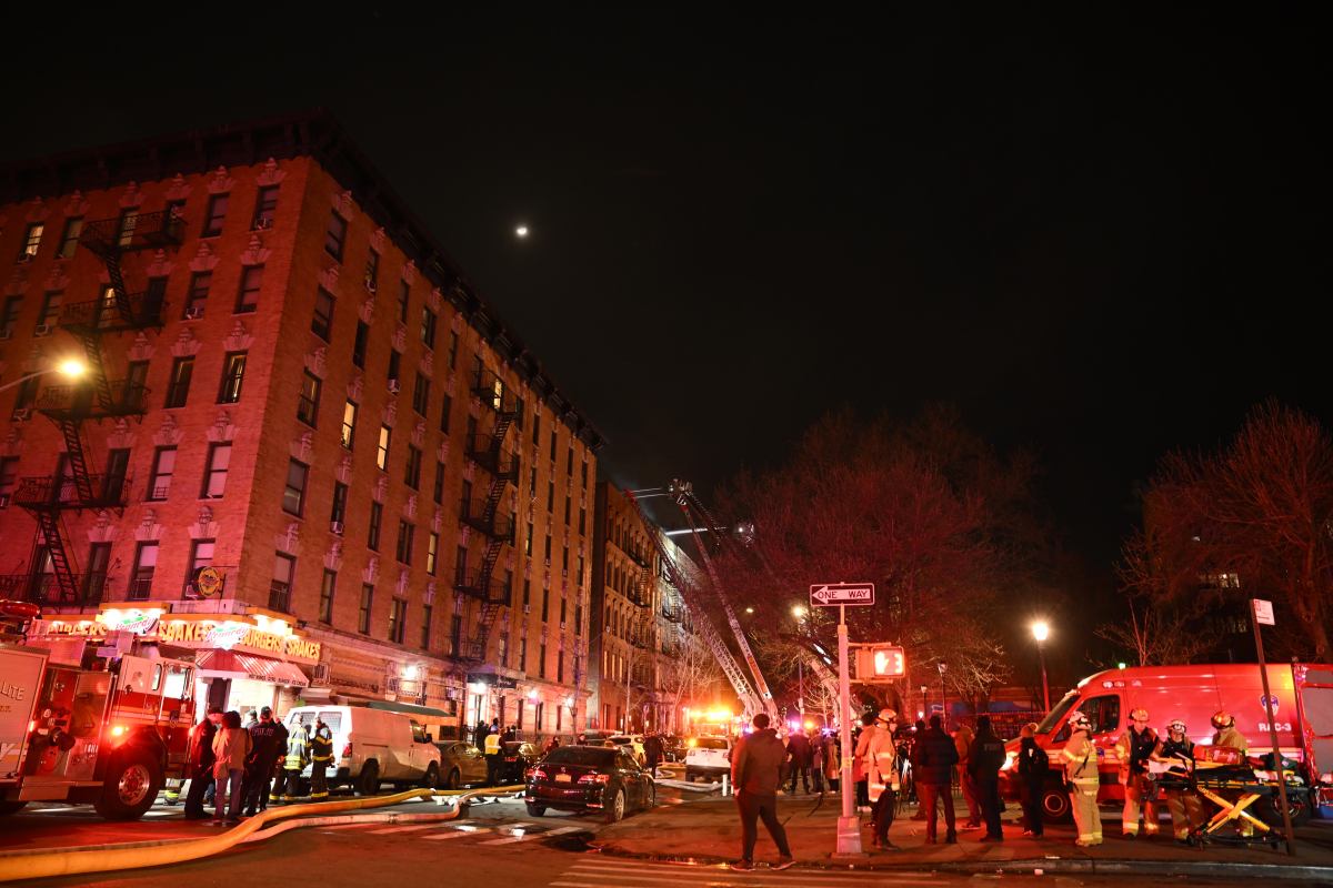 Four-alarm Harlem fire at vacant apartment building leaves four firefighters injured 2 The four-alarm inferno broke out at about 9:15 p.m. on Feb. 5 at 108 West 138th St., which FDNY Chief of Fire Operations Kevin Woods said had been "vacant for many years."