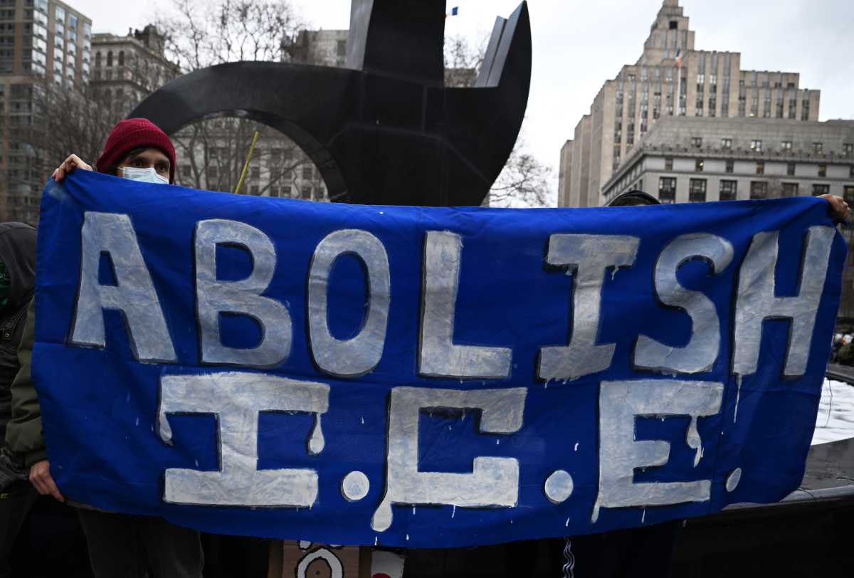 Protesters gather in lower Manhattan to denounce recent ICE activity in New York City 17