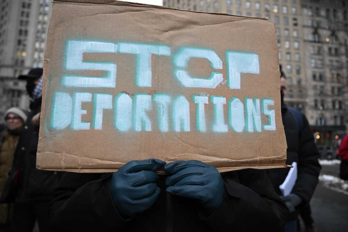 Protesters gather in lower Manhattan to denounce recent ICE activity in New York City 16