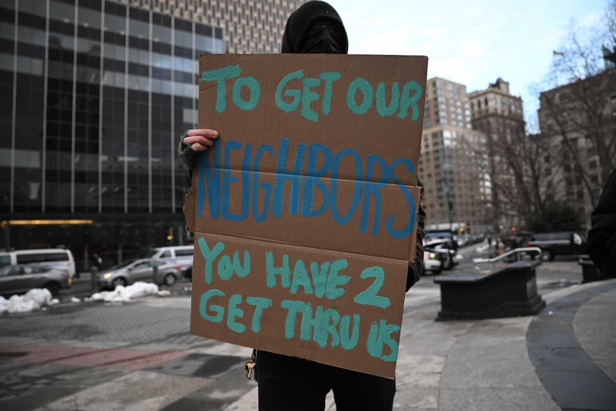 Protesters gather in lower Manhattan to denounce recent ICE activity in New York City 3